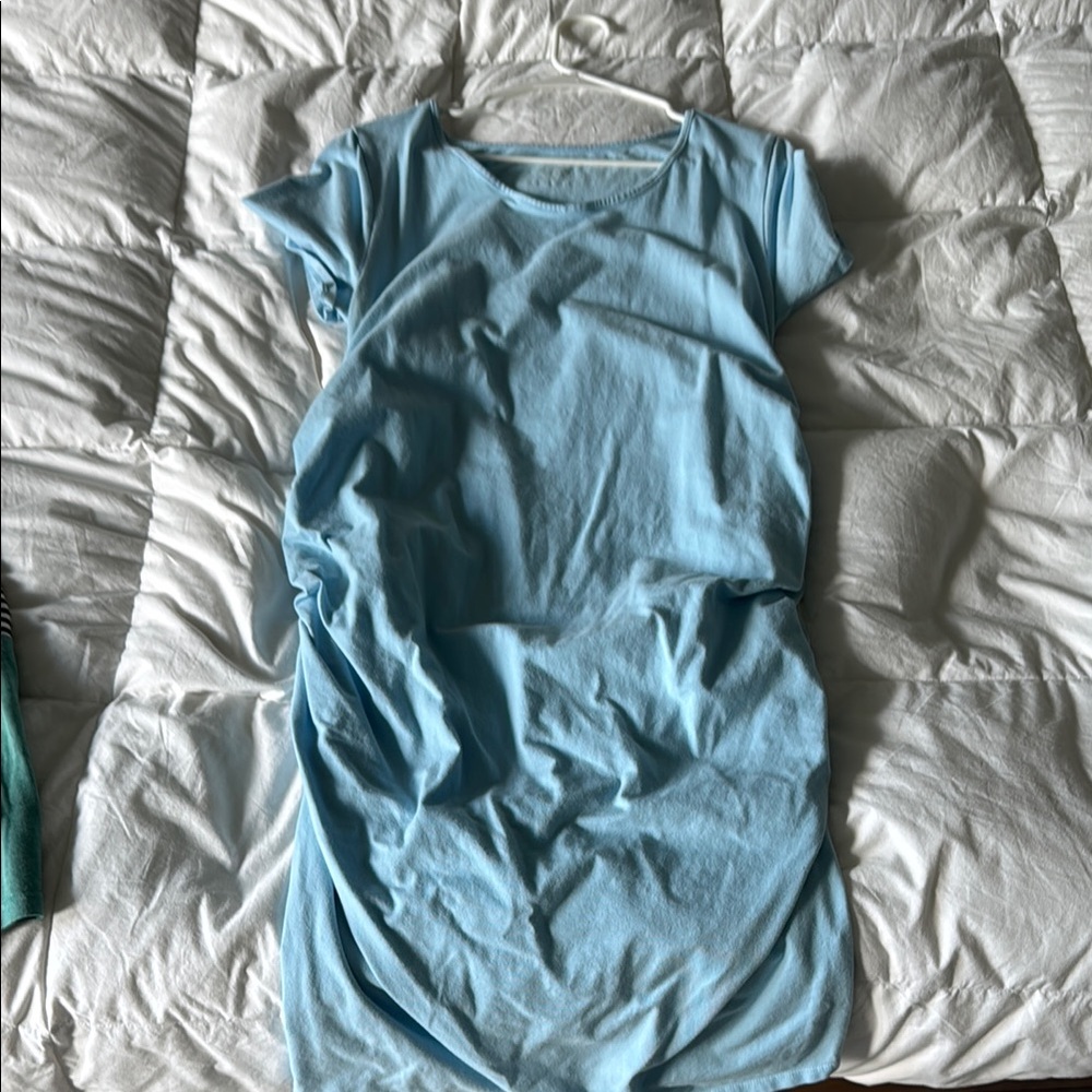 Isabel Light Blue Maternity Dress